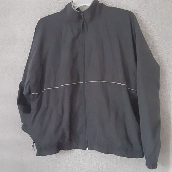 Online Jacket Men's Large Black Full Zip Wind Breaker 2508 - Picture 1 of 7